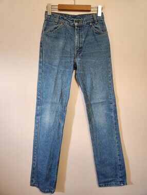 Vintage Levi's 619 Orange Tab High Rise Straight Leg Denim Jeans Made in Canada